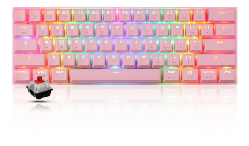 Motospeed Ck62 61 Teclas Rgb Teclado Mecánico Usb Cableado B