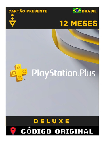 Cartao Psn Plus Deluxe 12 Meses Assinatura Brasil Gift