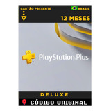 Cartao Psn Plus Deluxe 12 Meses Assinatura Brasil Gift