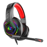 Headset Gamer Redragon Medea H280 Rgb Driver 50mm Microfone