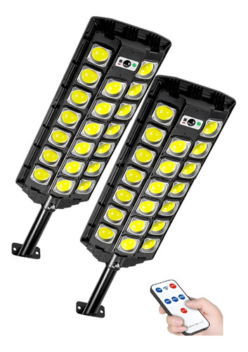 X2 Foco Led Exterior Con Sensor Movimiento Focos Solar 1200w