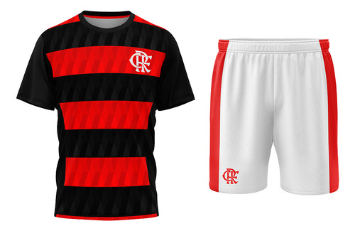 Conjunto Flamengo Infantil Camisa E Bermuda Oficial