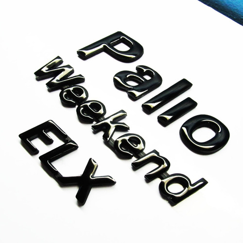 Emblemas Palio Elx Fiat Weekend Pega 3m Foto 2