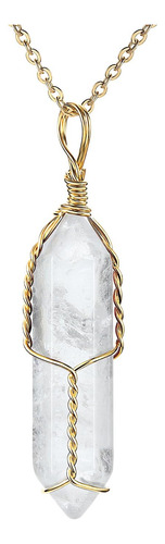 Jadenova Collar Con Colgante De Piedras Preciosas De Cristal