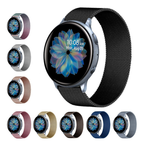 Correa De Malla Premium Para Samsung Galaxy Watch Active 2