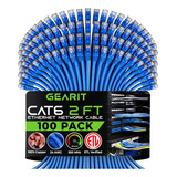 Cable Ethernet Gearit Cat 6 Cat6 Snagless Patch 2, Paquete D