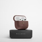 Funda Walden® Moca Cuero Genuino Para Apple AirPods Pro