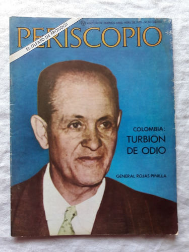 Revista Periscopio Nº 32 Año 28 Abril 1970 Gral Rojas Panill