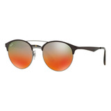 Ray Ban Rb3545 9006/a8 Round Double Brigde Grande Rosa Rojo