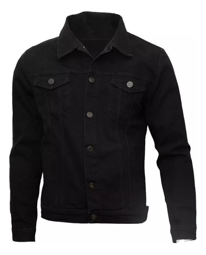 Blusa Jaqueta Jeans Slim Masculina Várias Cores