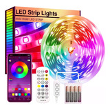 Tira De Luces Led Bluetooth 2m/5m Rgb Luces Led Para Cuarto