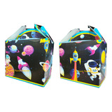 Party Space Astronauta Star Set 40 Dulceros Cajitas Bolo Fel