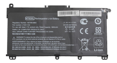 Bateria Compatible Con Hp 15-da0014dx Calidad A