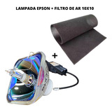 Lampada Epson Elplp54, Elplp58,elplp67+tecido Filtro De Ar 