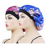 2 Piezas De Gorro De Dormir De Gorro De Saten Para Mujeres