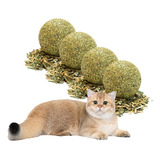 X4 Bola Catnip Para Gatos Juguetes De Gato Snack Para Gatos Color X4 Catnip Verde X-313