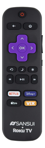 Control Remoto Sansui Smart Tv Roku Original Pantalla Vix