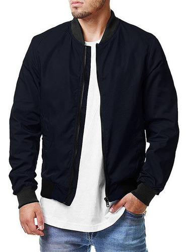 Chaqueta Bomber Informal For Hombre