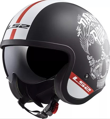 Casco Moto Abierto 599 Spitfire Marca Ls2 Talle:s