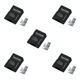 Kit 5 Tarjeta Memoria Micro Sd 128gb Con Adaptador Sd 