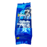 Rastrillo Gillette Sensor 2 Plus Paquete Con 10 Pz