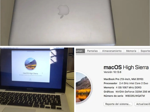 Macbook Pro 13 Pulgadas Primera Mano Notebook Apple 