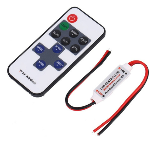 Dimmer Control Remoto Para Tiras Led 12 V Modulos Estrobo