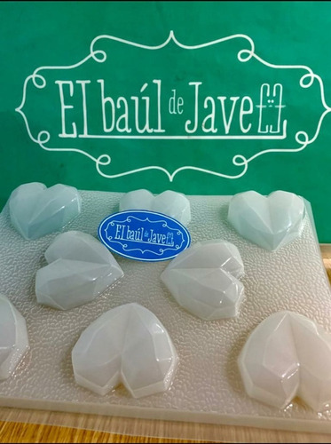 Molde Para Gelatina El Baúl De Jave Corazones Diamante Chico