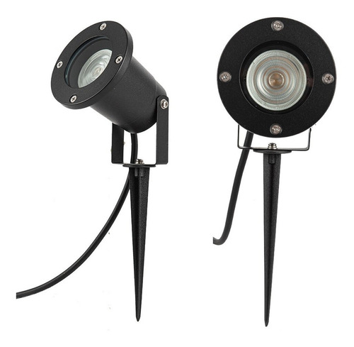 Spot Led Piso Estaca Jabalina Exterior Apto Dicro Led Gu10