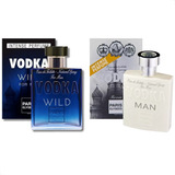 Kit 1 Perfume Vodka Wild 100ml + 1 Perfume Vodka Man 100ml