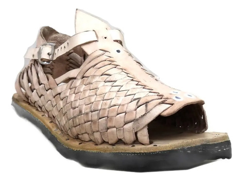 Huarache Artesanal Michoacano Petatillo Natural Llanta