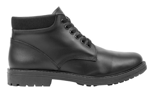 Botas Negra Borcegos Hombres Hombre Bajos Cuero Bourbon