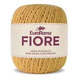 Linha Barbante Fiore 8/4 Euroroma 500m Cores Tricô Crochê Cor Mostarda - 0470