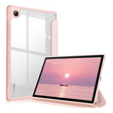 Funda Para Samsung Galaxy Tab A8 - Transparente/rosa