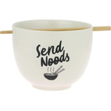 Enesco Our Name Is Mud Send Noods Soup Ramen Bowl Y Palillos