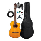 Violão Takamine Gc3 Ce Nylon Elétrico Natural + Kit Bag Luxo