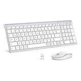 Mouse Iclever, Inalambrico/con Teclado/plateado/recargable