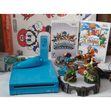 Wii Azul,1 Control Con Nunchuck Con Skylanders Swap Force.