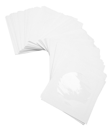 Capas De Papel Cd, Pacote Com 100 Envelopes De Dvd Grossos E