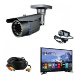 Kit Seguridad Camara Infrarroja Listo P/ Conectar A Tv O Dvr