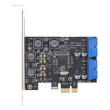 Pci-e Usb3.0 Express Card 4 Portas Externas Duplas 19/20pin