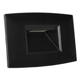 Balizador Preto Led 2w Embutir Caixa 4x2 3000k