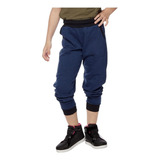 Calça Jougger Moletom Infantil Menino Com Cordao Ajuste