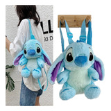 Stitch Kawaii Mochila De Felpa Para Jardín De Infantes.