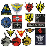 18 Piezas De Parches Iconos De Gundam E.f.s.f./londo Be...
