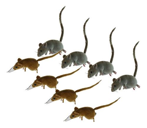 8 Divertidos Adornos Navideños Con Forma De Ratón [u]
