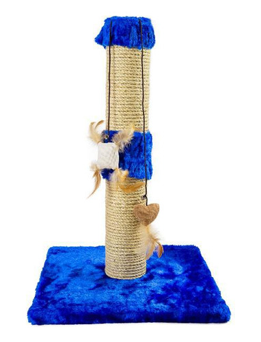 Arranhador Para Gatos Torre Sustentável Luppet Azul