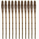 Kit Com 20 Tochas De Bambu Iluminação Decoração 130cm