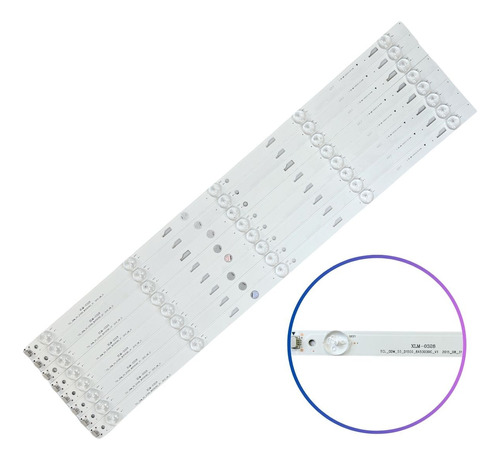 Kit Leds Hkpro Hkp55sm3 (8 Tiras, 5 Leds) - Alum Promo Nvo