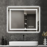 Espejo Led De Baño 24 X32  Con Sensor De Movimiento, Luz Del
